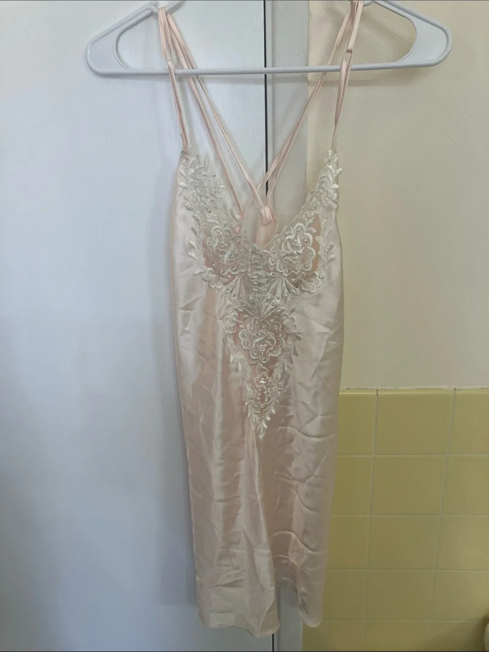 Vintage DENTELLE Chemise + Matching Robe Set Size: Small
